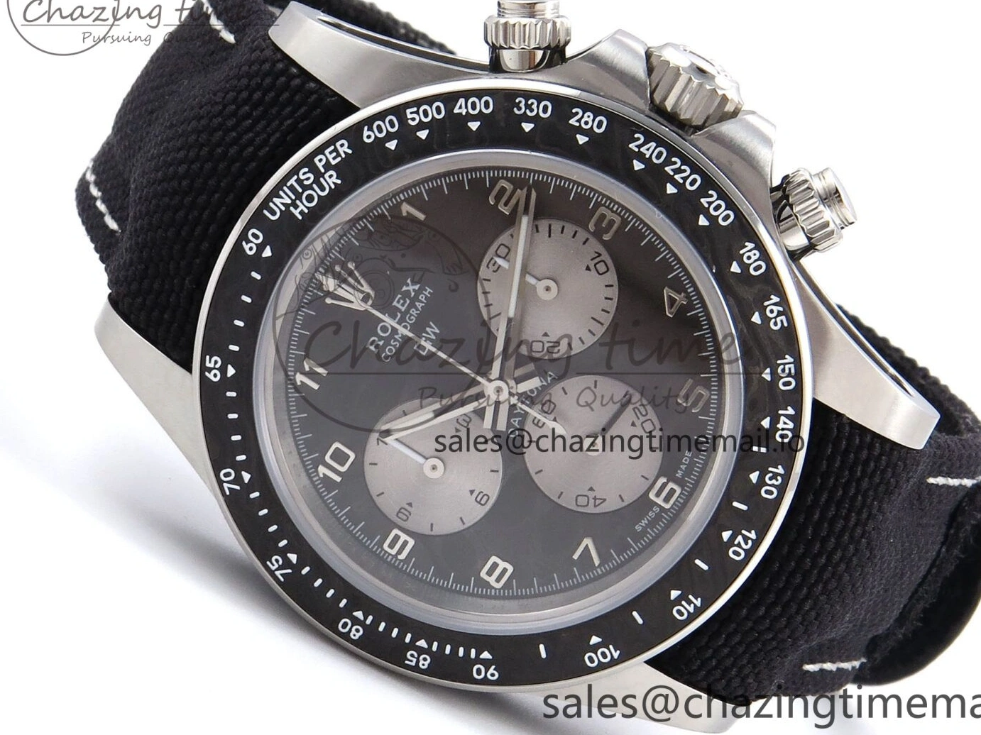 MiroTime 0321 Daytona EXCEPTIONAL-1 DIWF Best Edition Gray Dial on Black Nylon Strap SH Vibrant 1010